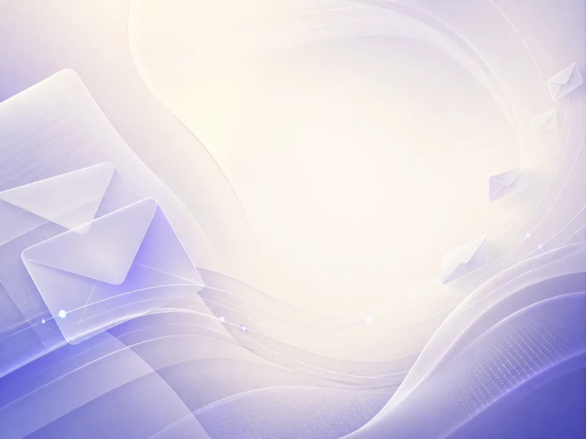 Email messages flowing into a unified support ticket